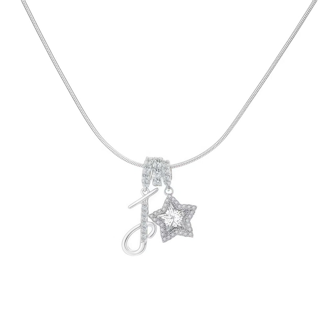 Letter Star Pendant Necklace