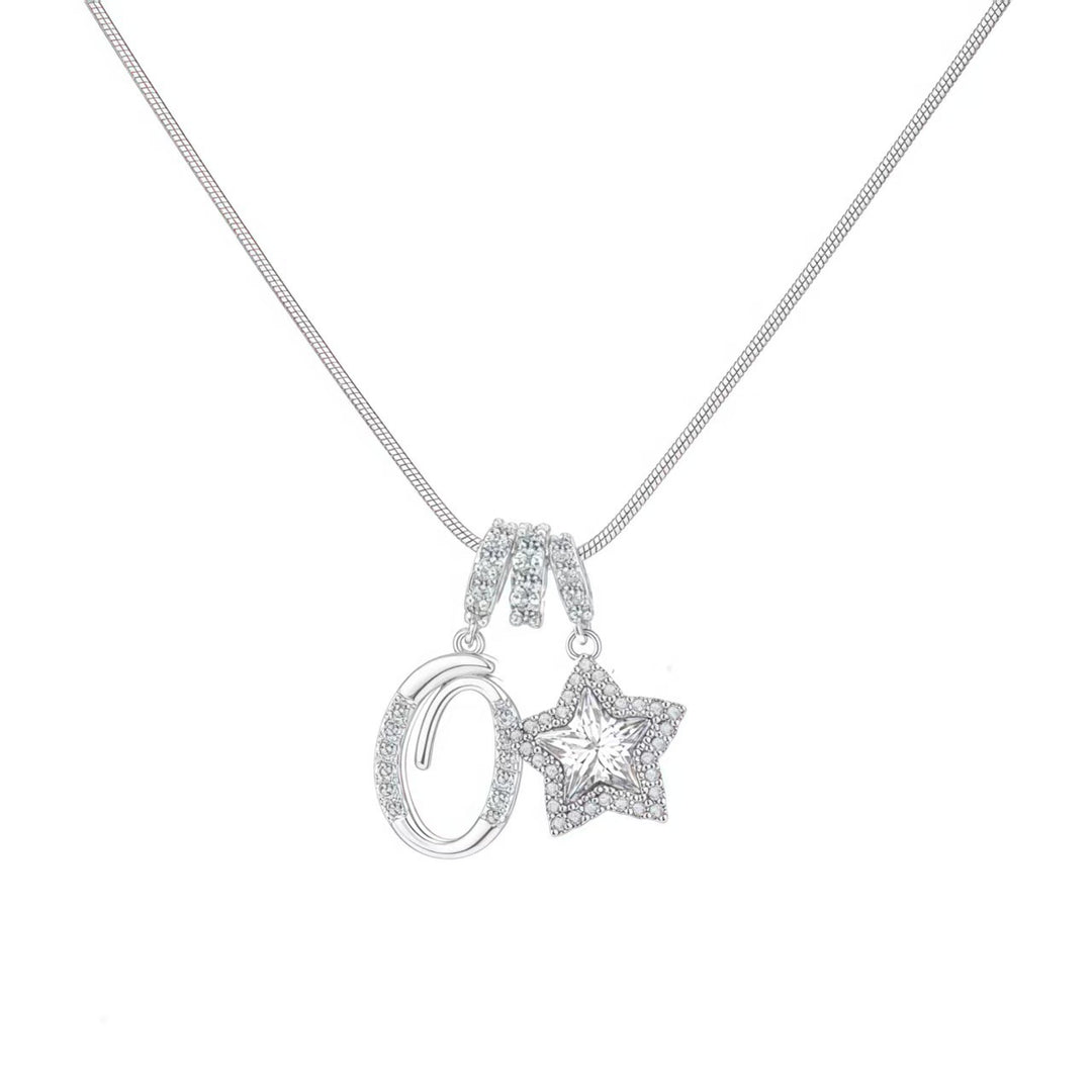 Letter Star Pendant Necklace