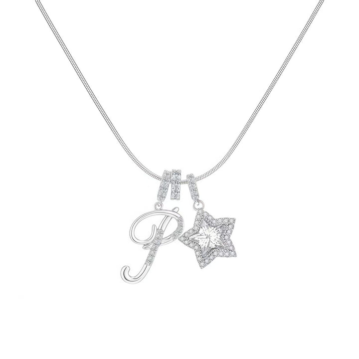 Letter Star Pendant Necklace