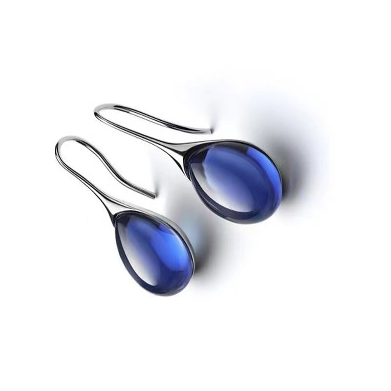 Colorful Teardrop-Shaped Hook Earrings