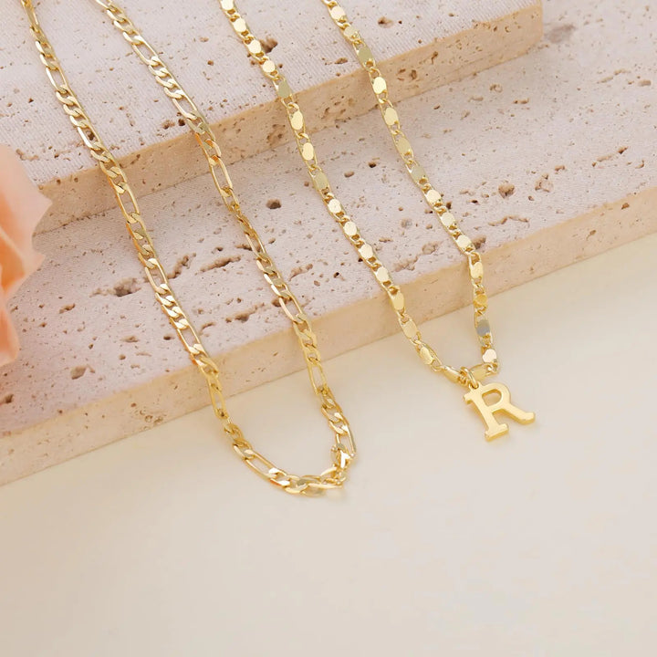 Personalized Layered Ankle Bracelet Set