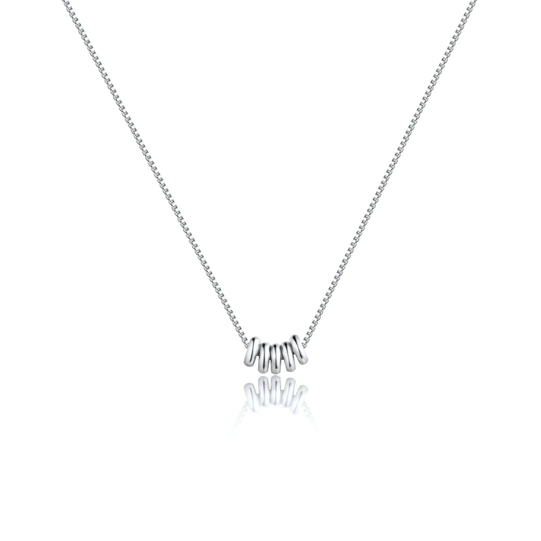 Minimalist Box Chain Pendant Necklace