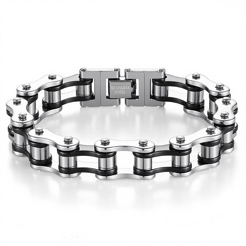 Stainless Steel Bike Chain Bracelet