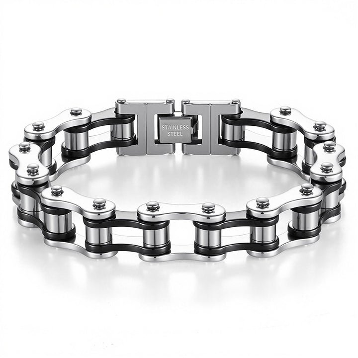 Stainless Steel Bike Chain Bracelet