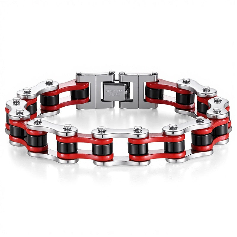 Stainless Steel Bike Chain Bracelet