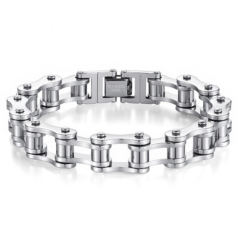 Stainless Steel Bike Chain Bracelet