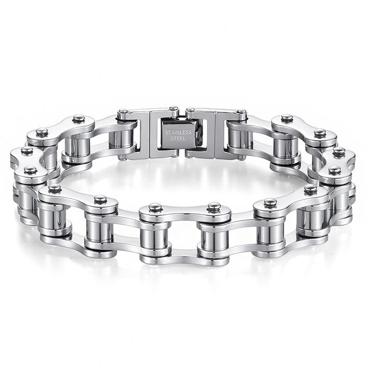 Stainless Steel Bike Chain Bracelet