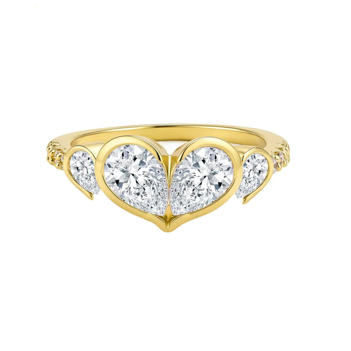 Moissanite Heart Ring for Everyday Love