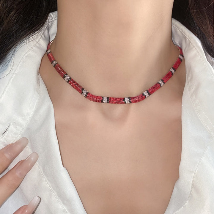 Patterned Woven Necklace for Everyday Wear