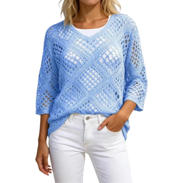 Boho Crochet Hollow Out Beach Top