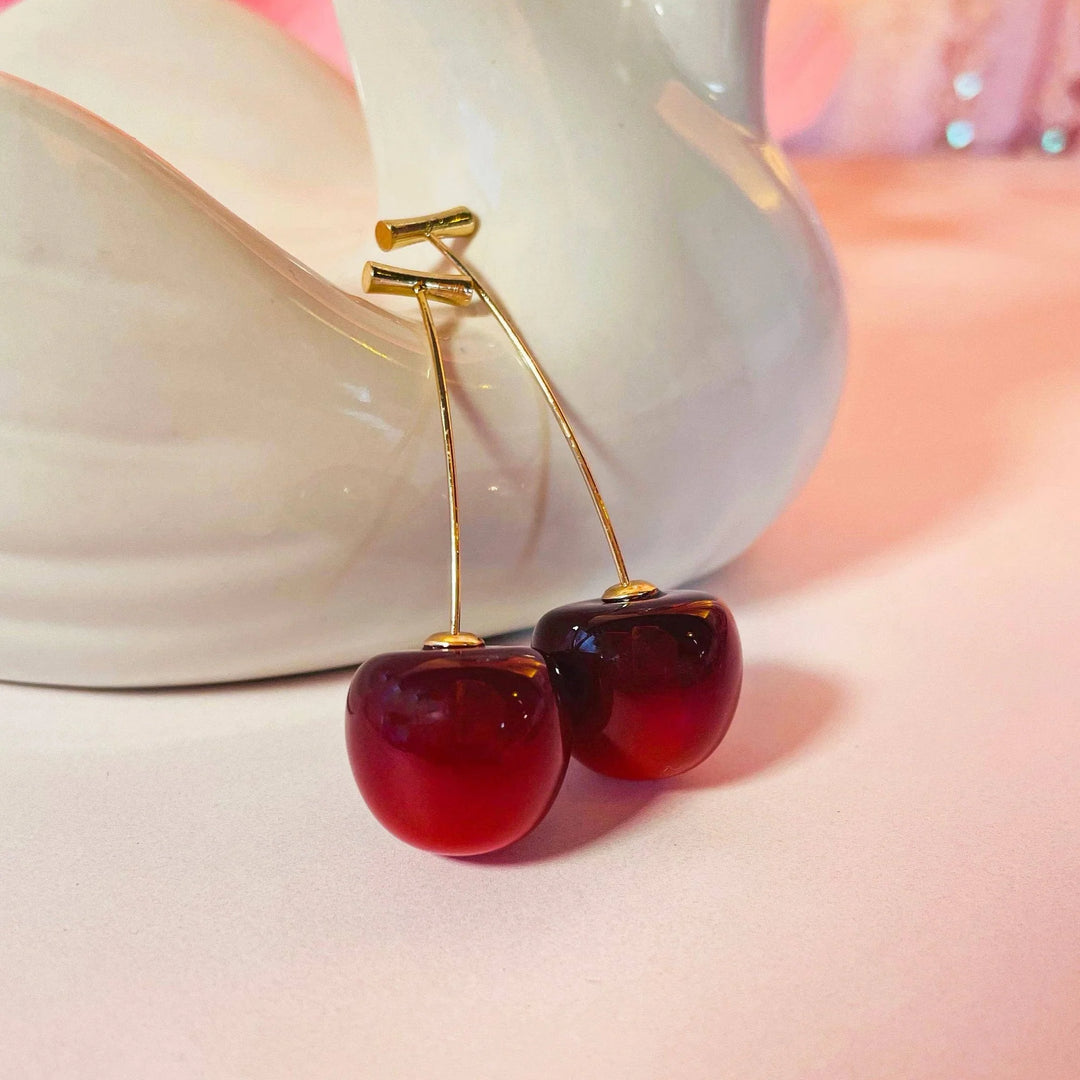 Cherry Drop Earrings