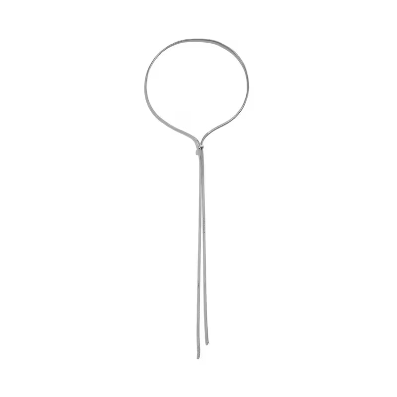 Lariat Necklace Adjustable Tassel for Evenings