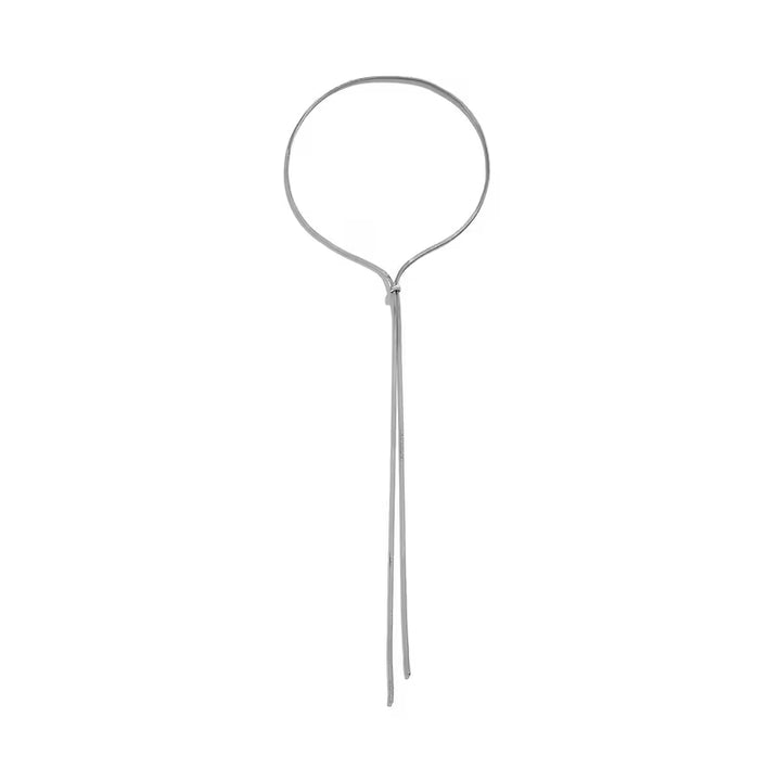 Lariat Necklace Adjustable Tassel for Evenings