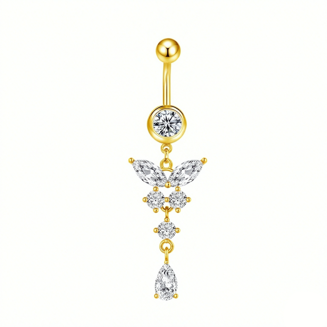 Butterfly Dangle Belly Ring