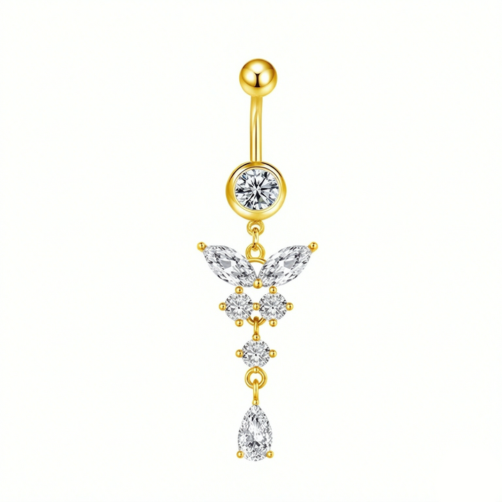 Butterfly Dangle Belly Ring