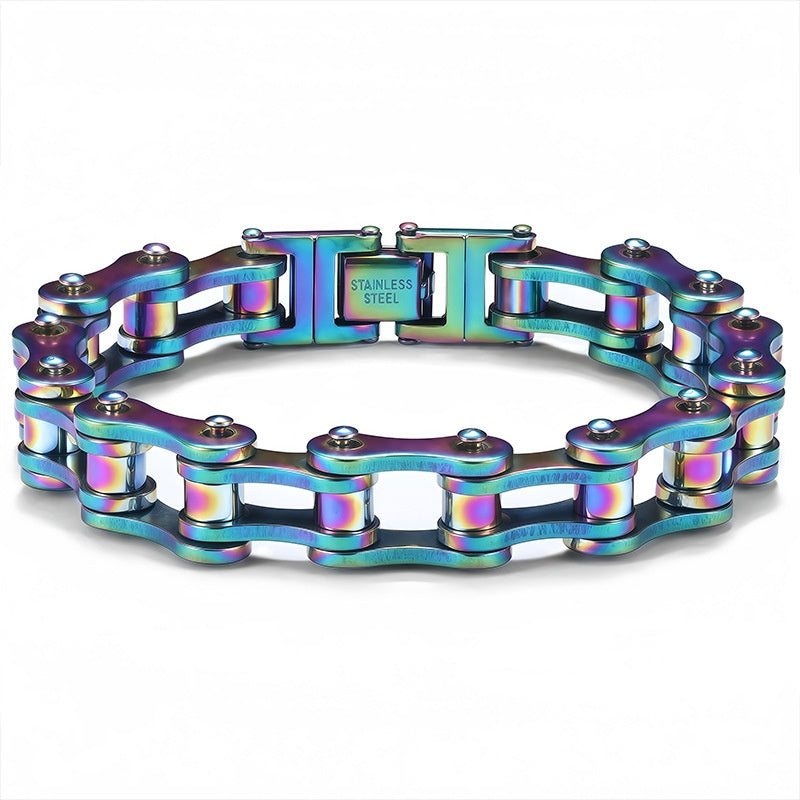 Stainless Steel Bike Chain Bracelet