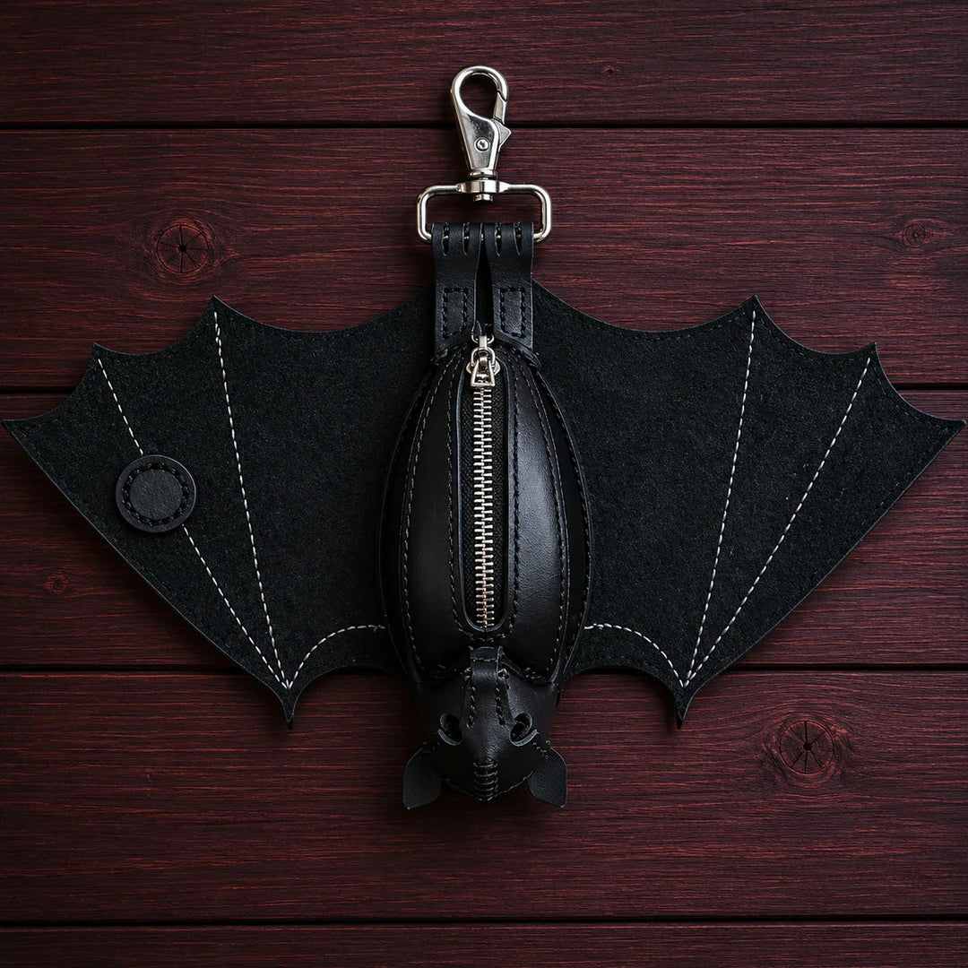Bat Coin Purse Keychain Daily Carry Accessory