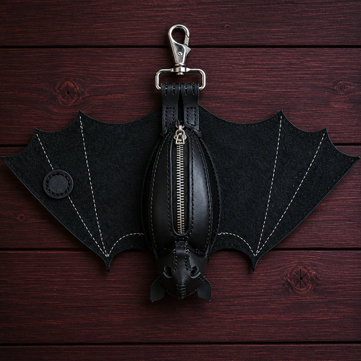 Bat Coin Purse Keychain Daily Carry Accessory