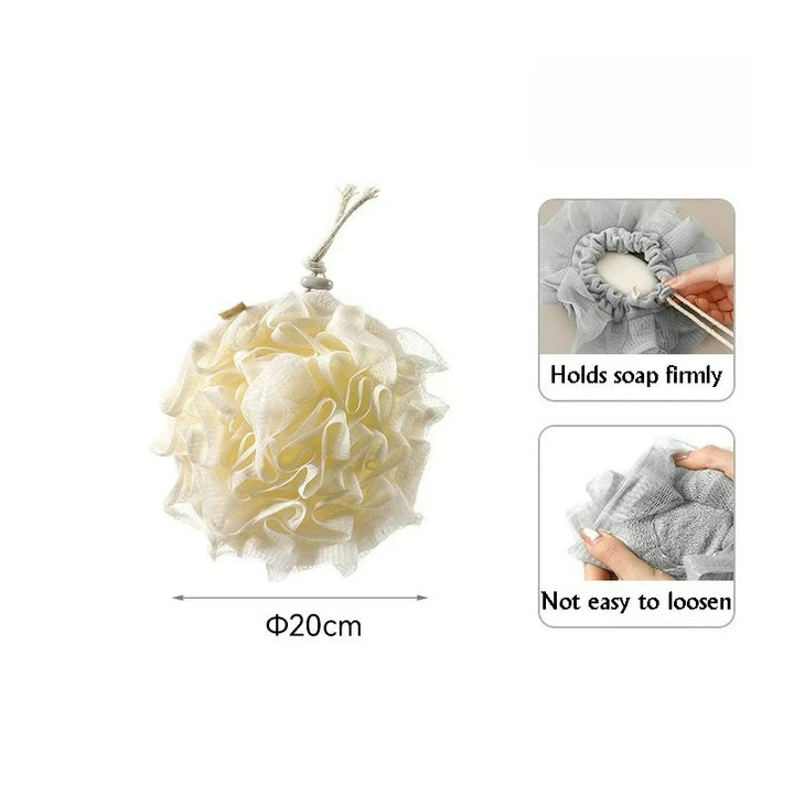 2-in-1 Shower Pouf with Soap Pocket –  Loofah for Rich Lather &amp; Easy Clean
