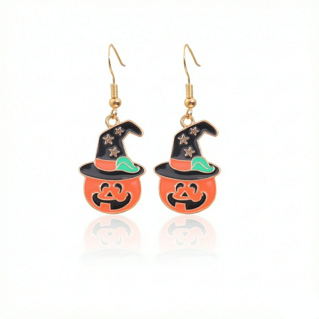 Spooky Halloween Cartoon Drop Earrings