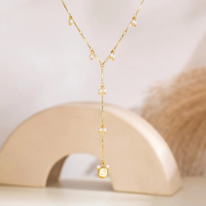 Pearl Y Necklace Date Night Style