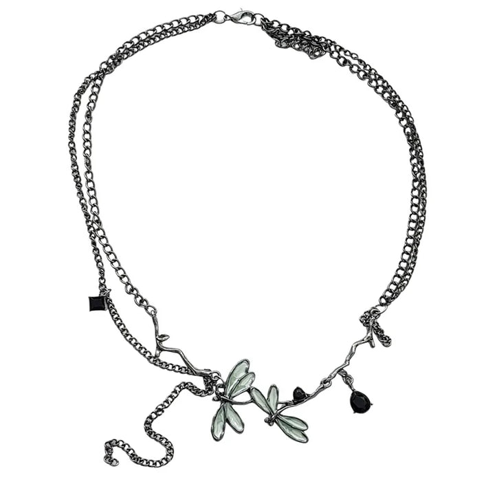 Dragonfly Choker Necklace Festival Style