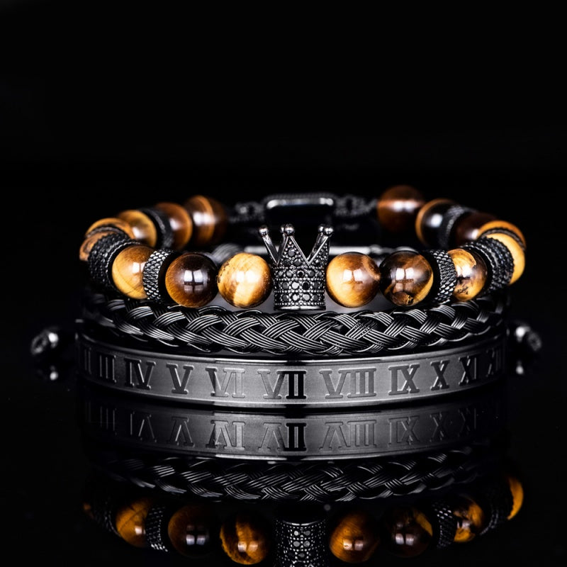 Royal Crown Bracelet Stack Set