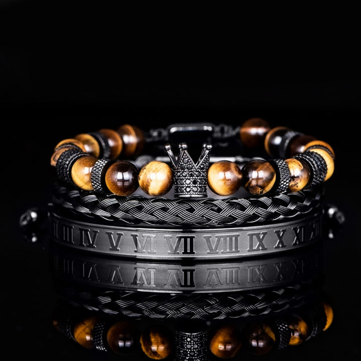 Royal Crown Bracelet Stack Set