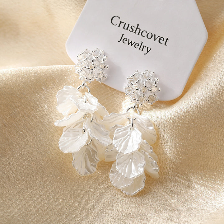 Petal Cascade Statement Earrings