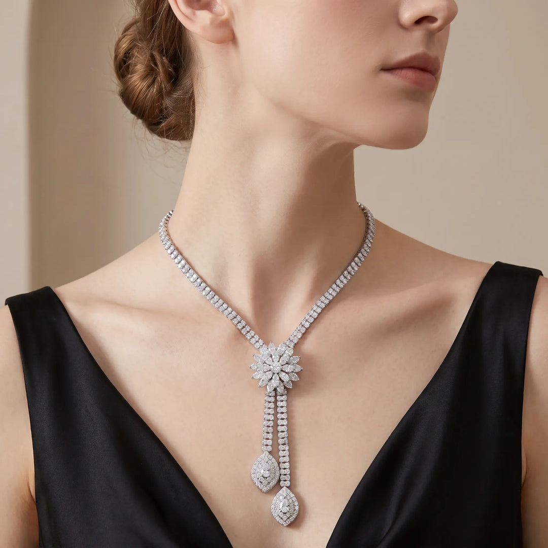 Floral Jewelry Set Statement Wedding