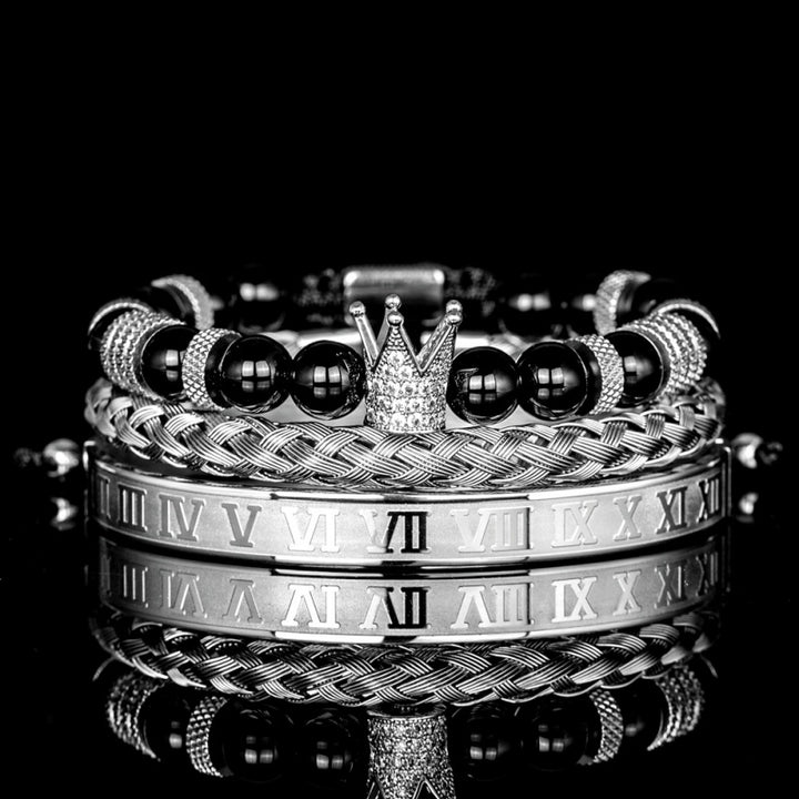 Royal Crown Bracelet Stack Set