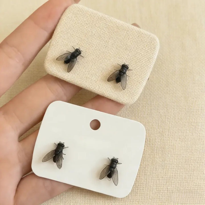 Fly Stud Earrings Unique Statement Jewelry