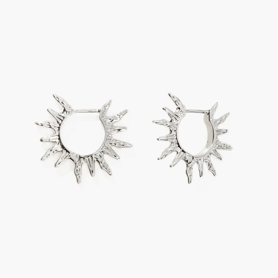 Sun Hoop Earrings Radiant Everyday Style