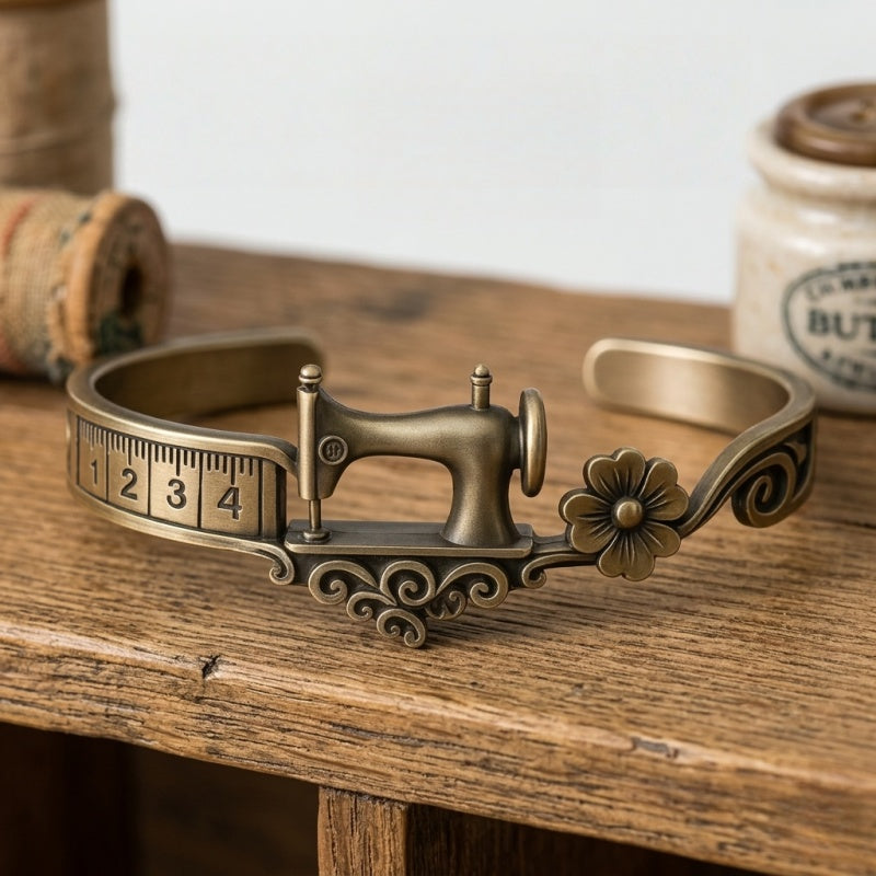 Sewing Machine Bracelet &amp; Ring Set