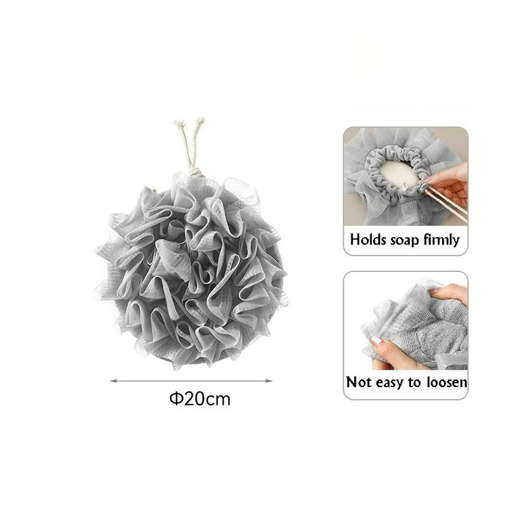 2-in-1 Shower Pouf with Soap Pocket –  Loofah for Rich Lather &amp; Easy Clean