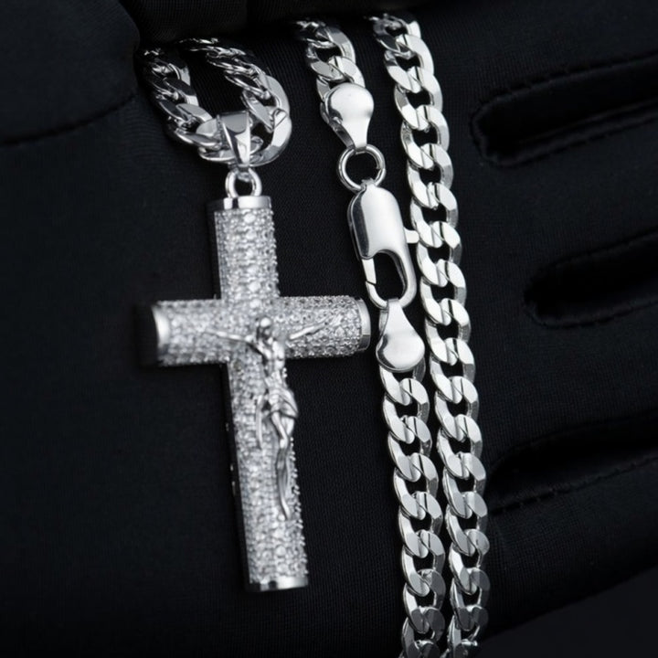 Cuban Figaro Cross Necklace DailyWear