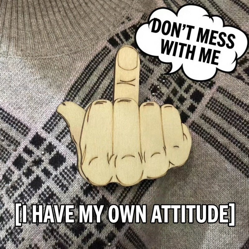 Transforming Finger Gesture Brooch