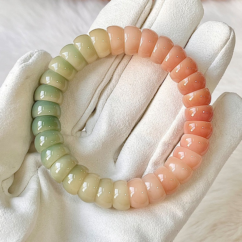 Natural Stone Bead Bracelet Calming Style