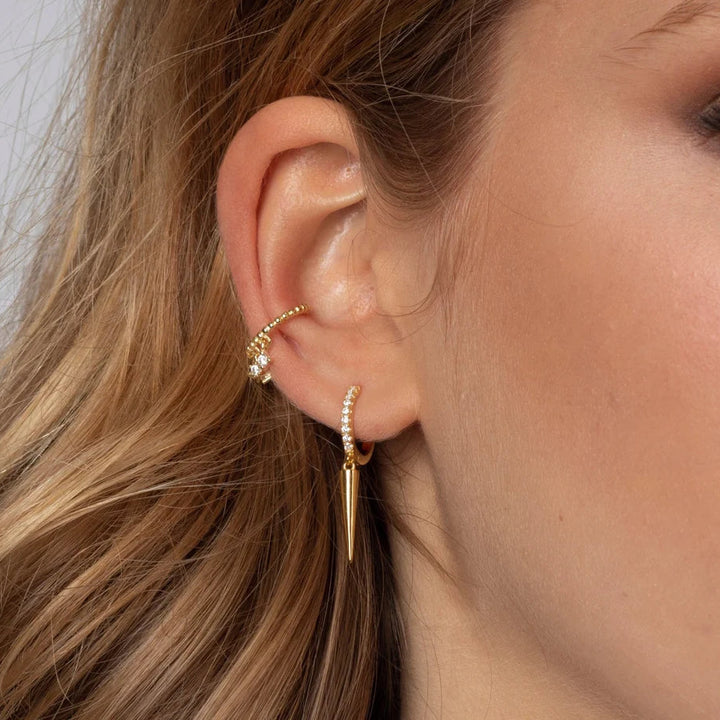 Spike Hoop Dangle Earrings for Everyday