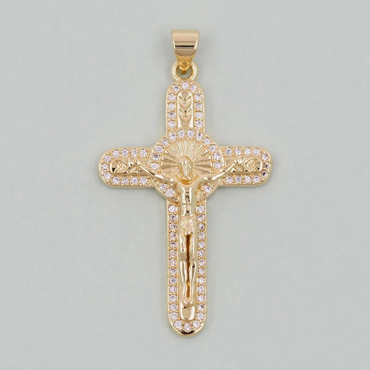 Jesus Crucifix Cross Pendant Necklace