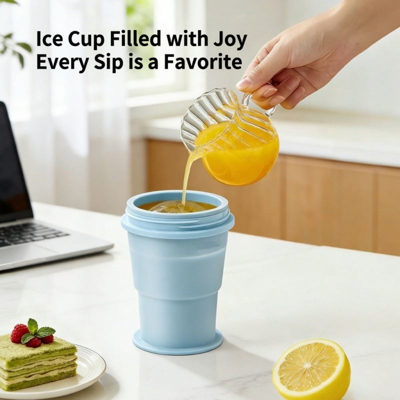 Collapsible Ice Ball Cup Travel Tumbler