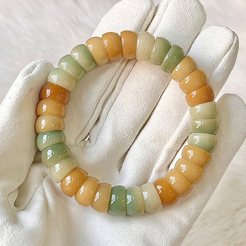 Natural Stone Bead Bracelet Calming Style