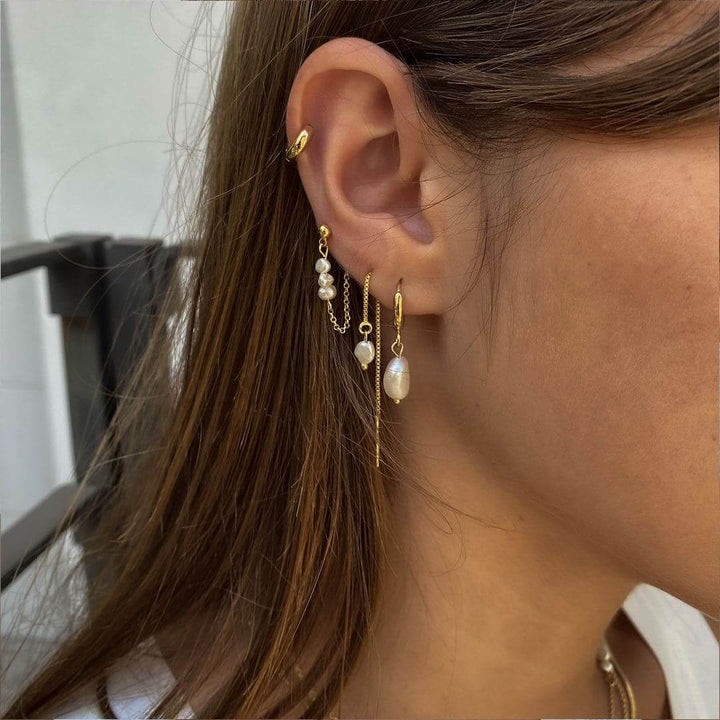 Pearl Drop Earrings Set