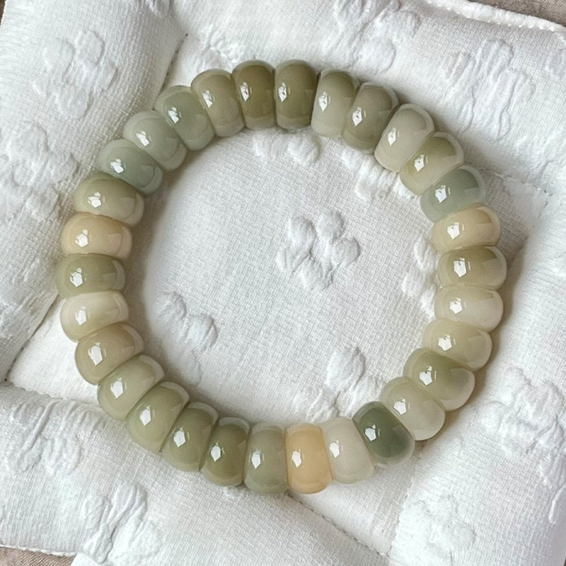 Natural Stone Bead Bracelet Calming Style