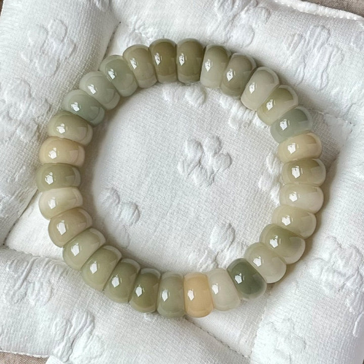 Natural Stone Bead Bracelet Calming Style