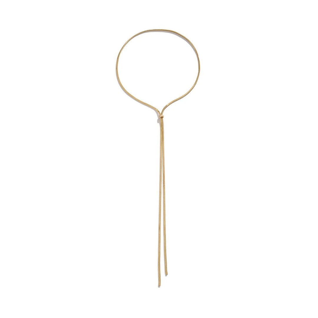 Lariat Necklace Adjustable Tassel for Evenings