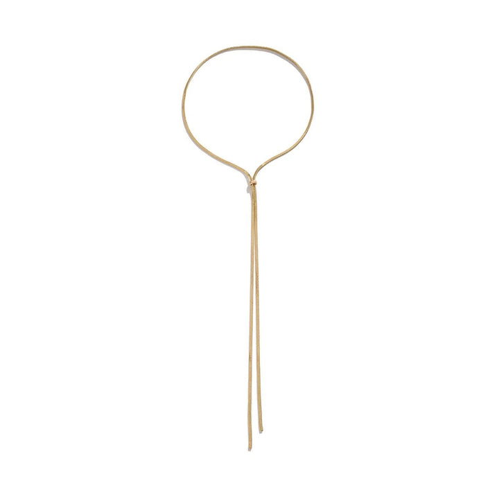 Lariat Necklace Adjustable Tassel for Evenings