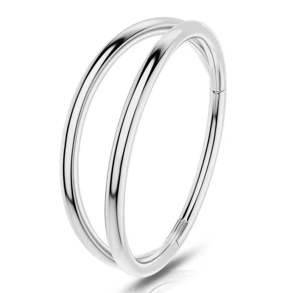 Double Hoop Piercing Ring Daily Body Wear