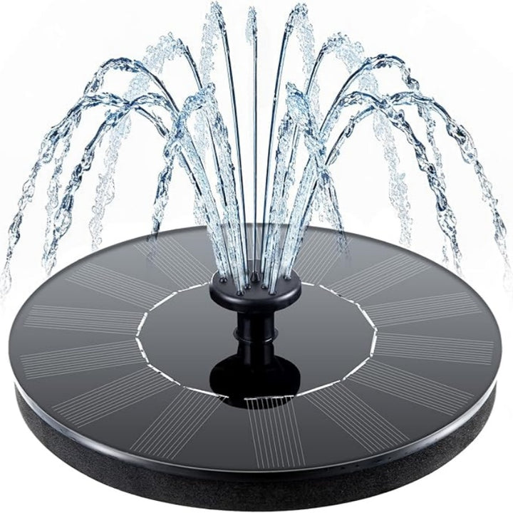 Solar Fountain Pump with Nozzles for Garden